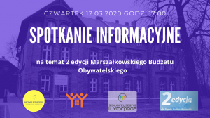 Spotkanie informacyjne w sprawie 2 edycji Marszał